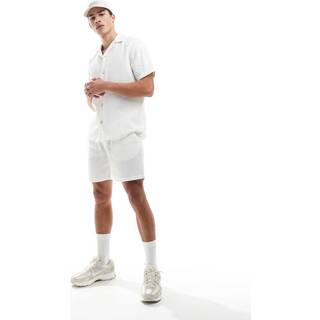 ONLY & SONS Bertil Waffle Shorts Cloud Dancer