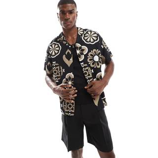 Jack & Jones Urban Edge Resort Shirt SS Jet Black