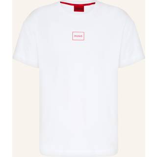 HUGO Herren T-Shirt weiß Baumwolle & Mix unifarben