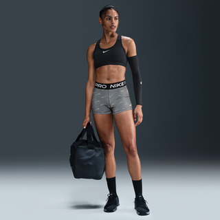 Nike Pro-cykelshorts med mellemhøj talje (8 cm) og print til kvinder - sort - XS (EU 32-34)