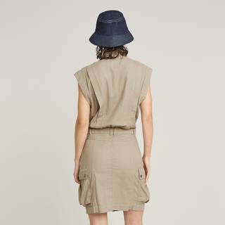 Pocket Dress - Beige - Women