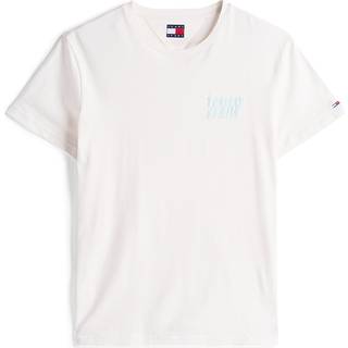 T-shirt Tommy Jeans Slim Bubble Print Tee White L - White - L