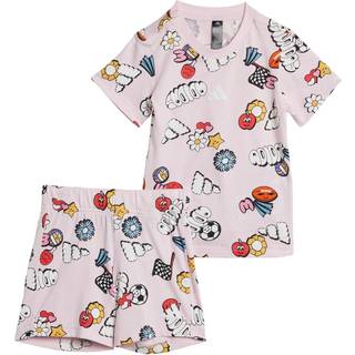 Seasonal Essentials Fun Allover Print Kids sæt - Clear Pink / Multicolor / White - 98