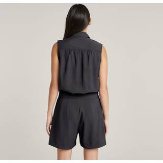 G-Startil kvinder. D26009-D522-860 Sommer-jumpsuit grå (XL), Casual, Viscose, Uden ærmer/stropper