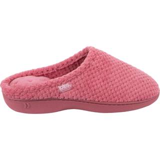 Totes Totes Pink Isotoner Ladies Popcorn Mule Slippers