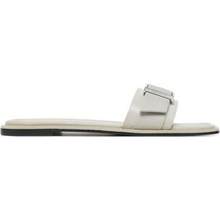 Leather Sliders - Grey - EU 40