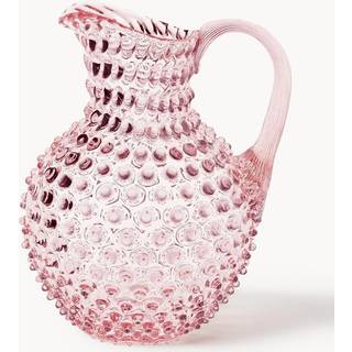 Mundblæst Hobnail krus, 2 L