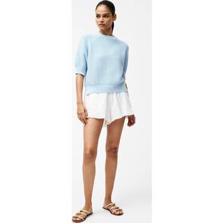 French Connection French Connection Blue Lily High Neck 100% Cotton Top