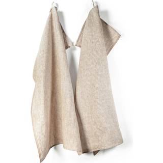 Axlings Kritstreck Viskestykke 2-pak Cinnamon - Viskestykker Hør Kanel - 2023-03