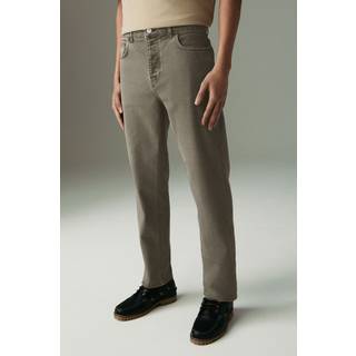 Next Olive Green Straight Fit Vintage Wash Denim Jeans