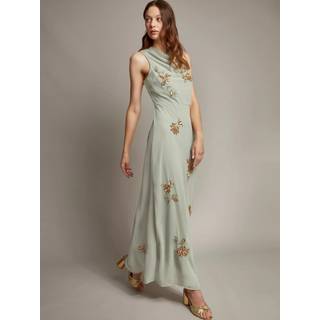 Monsoon Monsoon Sarah Embellished Draperet hals Maxikjole - EU 46 (UK 18)