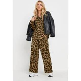 PixieGirl Petite Leopard Tryk Brede bukseben Bukser44 L27
