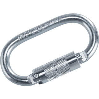 Karabin med drejelås - Sølv