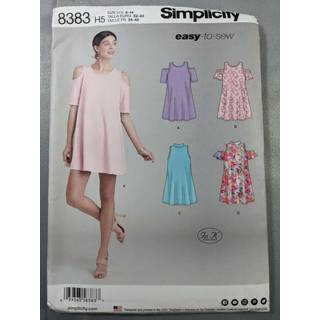 Enkelhed US8383H5 Easy Vintage Women's Knit Trapeze kjole Sygem?nstre med i K Designs 6-8-10-12-14