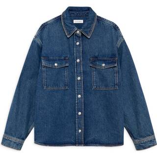 Anine Bing Shirt Paxton Sea Blue L - Denim - L