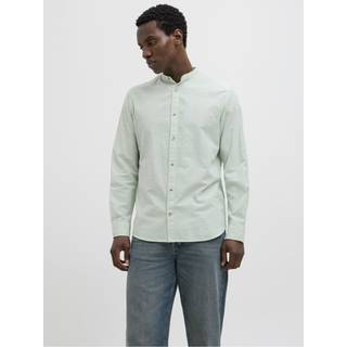 Jack & Jones Summer Band Shirt LS Iceberg Green