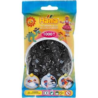 Hama midi, perler, 1000 stk., Sort - 207-18