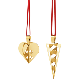 Georg Jensen 2025 Juleornamentsæt, 2 stk - Forgyldt