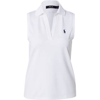RALPH LAUREN Polo Air Tech Pique, uden ærmer, hvid