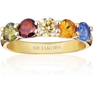 Sif Jakobs - Belluno ring med farvede sten - r42127-acz-sg