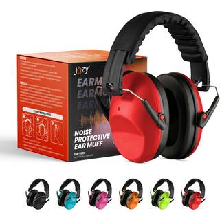 Jozy Børns støjreducerende ørebeskyttere med 26 dB SNR, justerbare, holdbare ABS/stål, polstret komfort til autisme
