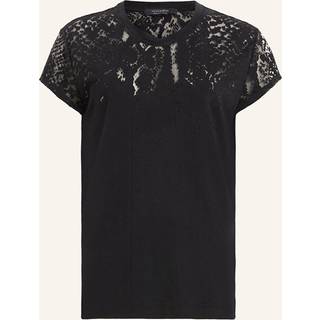 All Saints AllSaints Black Anna Snake Print T-Shirt