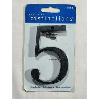 Distinktioner 843145 Black Flush-mount 4-tommer hus nummer 5