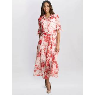 Gina Bacconi Gina Bacconi Red Adrienne Shirt Dress