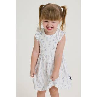Polarn O. Pyret Polarn O. Pyret White Short Sleeved Floral Print Dress