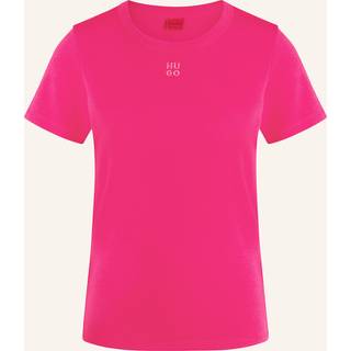 T-shirt i bomuldsblanding med broderet stablet logo