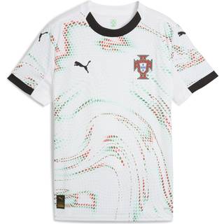 Puma Portugal 2025 Away Jersey Youth, White, Size 9-10Y, Clothing - Black - 9-10Y