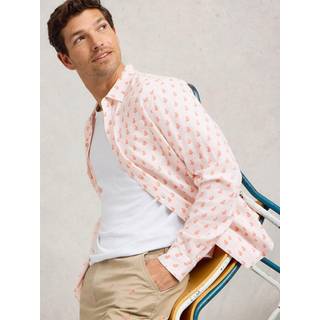 White Stuff White Stuff Cream Flamingo Print Shirt