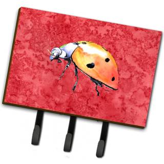 """" Caroline's Treasures 8868TH68 Lady Bug on Red Leash eller Key Holder Large Multicolor """"
