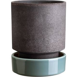 Bergs Potter Hoff krukke Ø16 cm, Raw Grey-Misty Blue