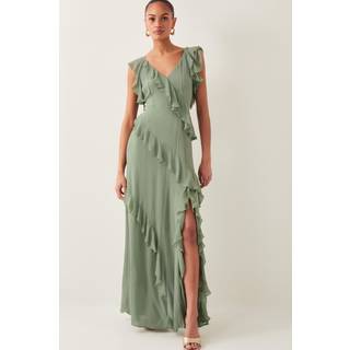 Monsoon Monsoon Romy Flæsekant Maxikjole - EU 40 (UK 12)