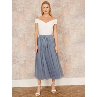 Yumi Yumi Light Blue Mesh Tulle Skirt