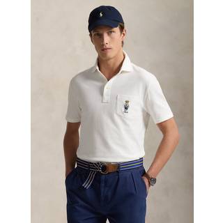 Polo Ralph Lauren Custom Slim Fit Pocket Bear Polo White