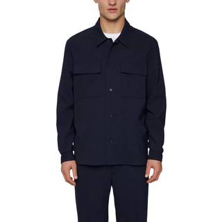 J.Lindeberg Reid Twill Overshirt Navy