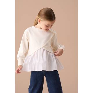 Angel & Rocket Angel & Rocket Grey Lauren Layered Wrap Jumper
