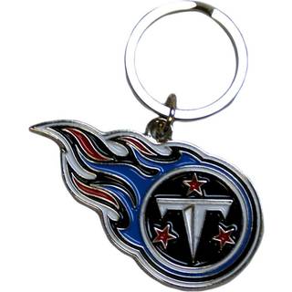Tennessee Titans Chrome Logo Cut Keychain