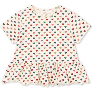 Basic Frill T-shirt, Coeur Coloré, 104 cm