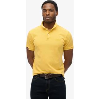 Superdry Superdry Yellow Vintage Destroy Relaxed 100% Cotton Polo Shirt