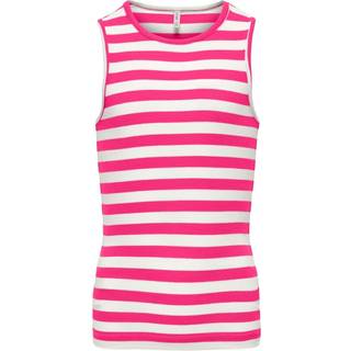 Kids Only Tanktop Fuchsia Lilla/cloud Dancer Striber