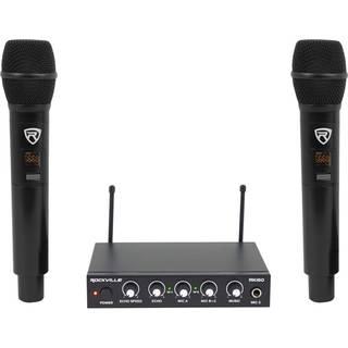 ROCKVILLE RKI60 DUAL UHF 8 CHAN WIRELESS MICROPHON