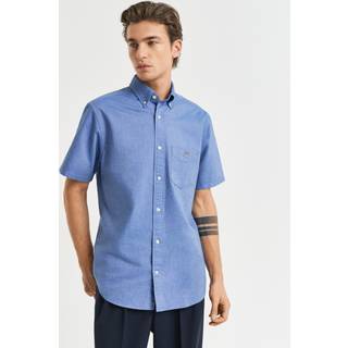 GANT Herre Regular fit Classic oxford-skjorte med korte ærmer (M)