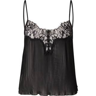 Hunkemöller Plisse blondecamisole sort - M