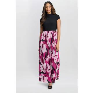 Gina Bacconi Gina Bacconi Pink Dolores Jumpsuit With Printed Pleated Trousers
