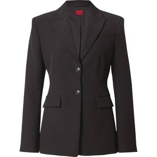Blazer med regular fit i materiale med stræk