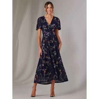 Jolie Moi Jolie Moi Mesh Kortærmet Midaxi Kjole - EU 36 (UK 8)