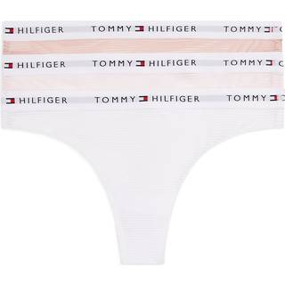 3-Pack Logo Waistband Mesh Thongs